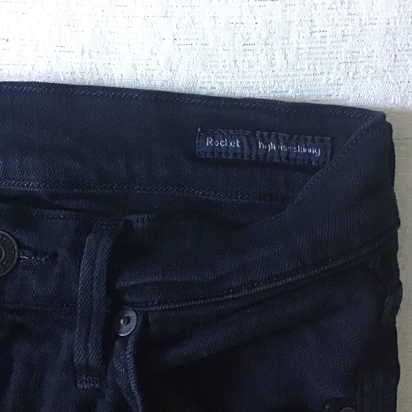 Citizen of Humanity Rocket High Rise Skinny Jeans Woman’s Size 25 in Black - Picture 6 of 13